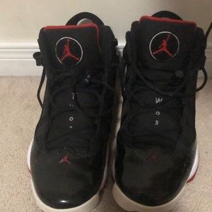 Black and red men Jordan